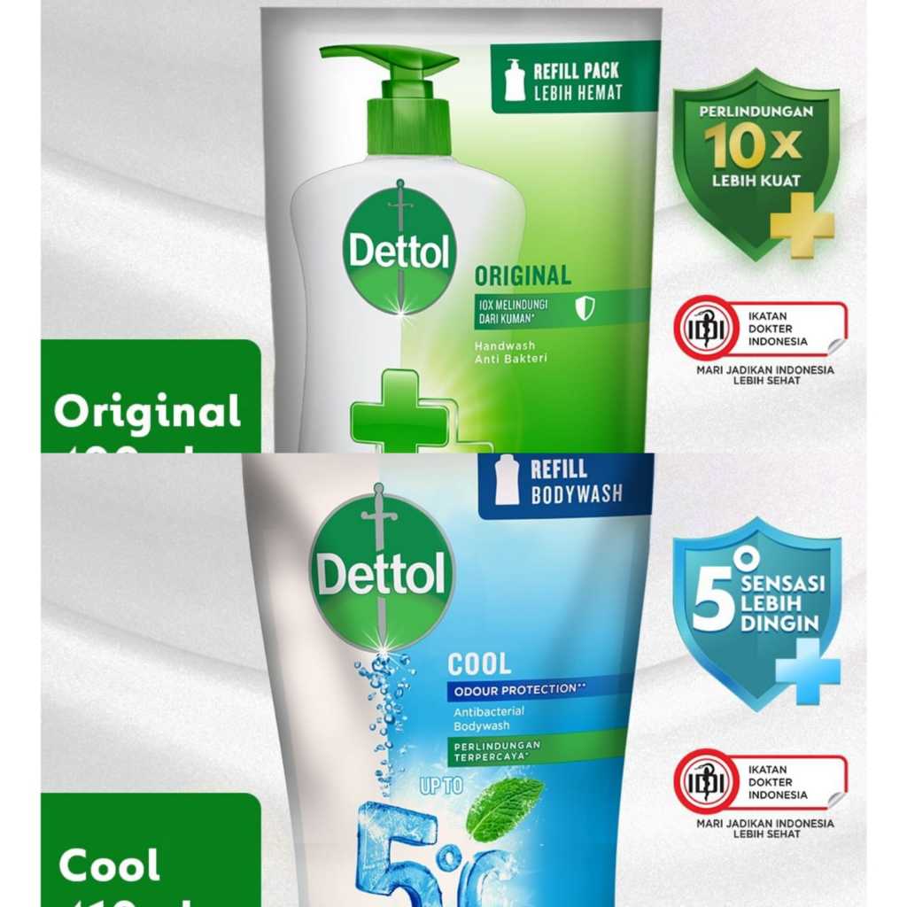 Jual DETTOL BODY WASH REFILL 200 ML Dettol Antibacterial Body Wash