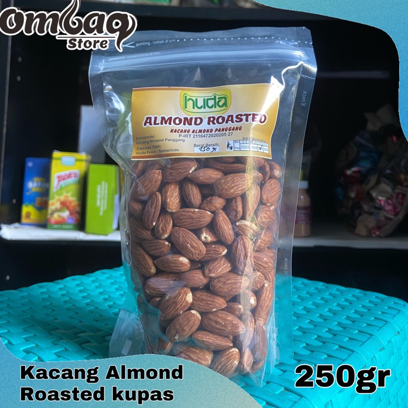 Jual Kacang Almond Roasted Kupas Gr Shopee Indonesia