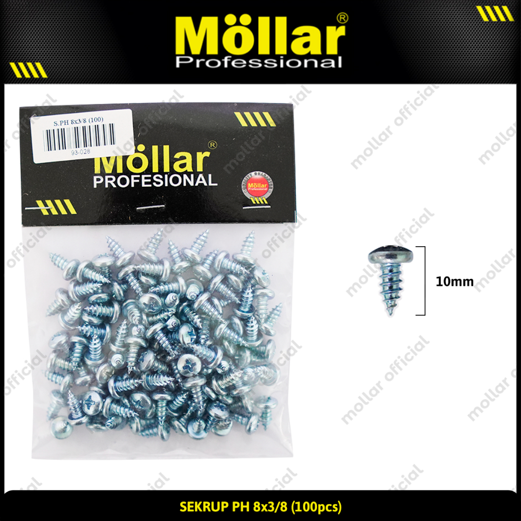 Jual Mollar Skrup Ph X Baut Sekrup Tapping Screw Pcs