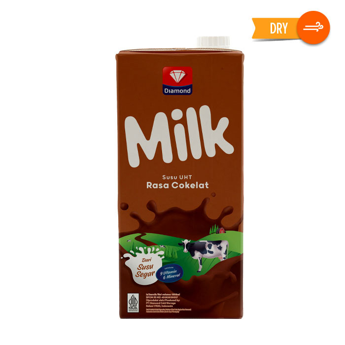 Jual Diamond Milk Uht Chocolate Liter Shopee Indonesia