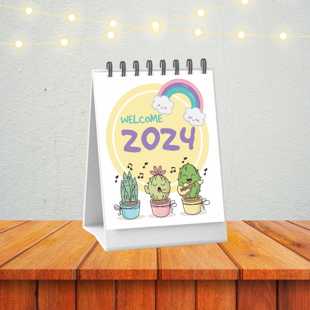 Jual KALENDER 2024 MINI KALENDER MEJA MINI Kalender Meja Estetik 2024