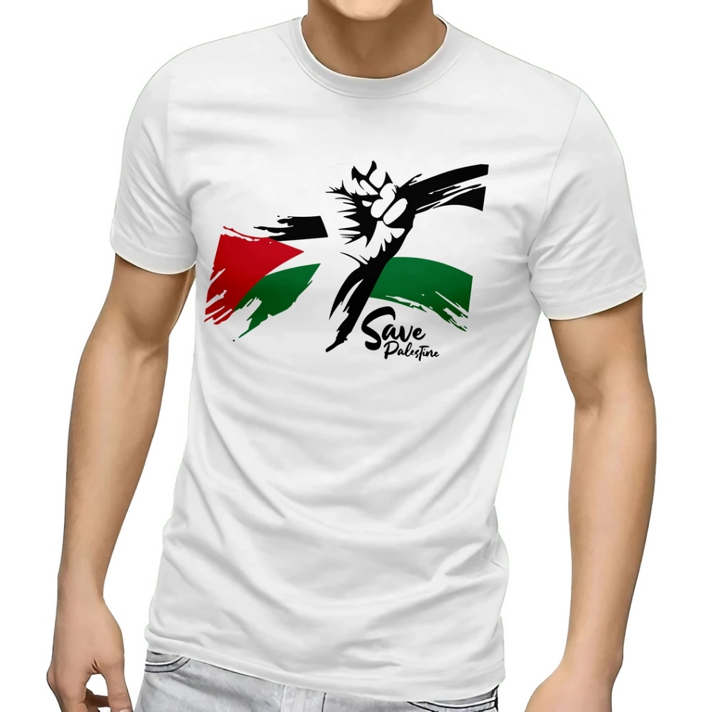 Jual Kaos Pria Sablon Digital Original Palestina Kekinian Baju Distro