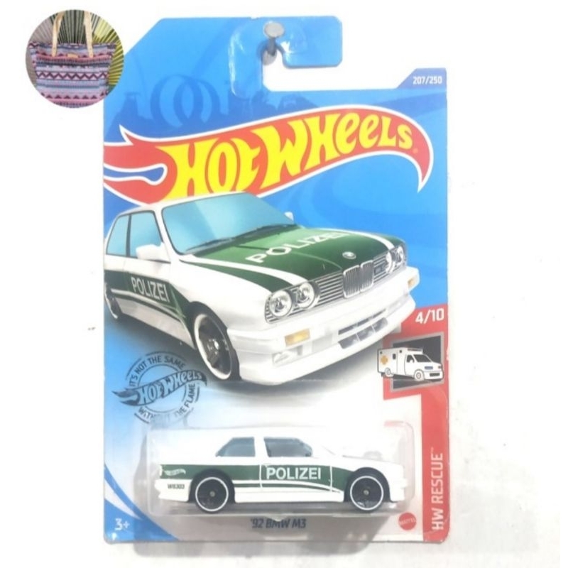 Jual Hot Wheels 92 BMW M3 Polizei White Putih Shopee Indonesia