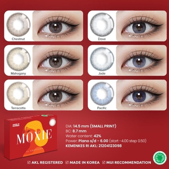 Jual Softlens X Moxie Mm Normal Minus S D By X