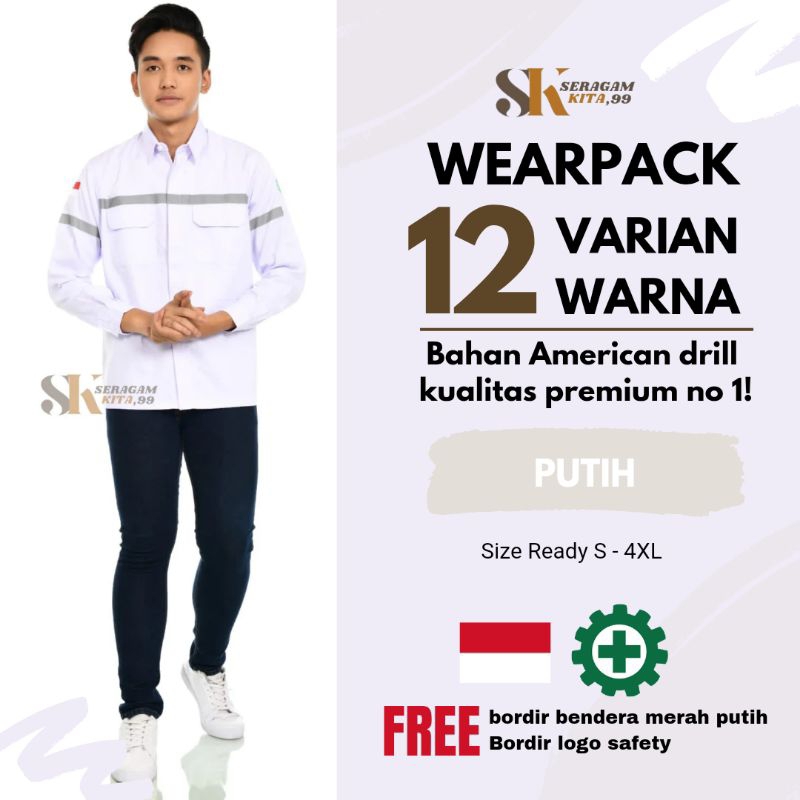 Jual Sk Baju Wearpack Grosir Termurah Lengan Panjang Seragam Kerja