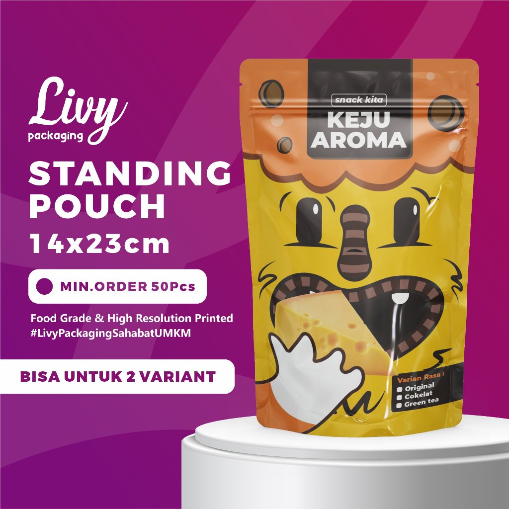 Jual Livy Packaging Ukuran X Cm Kemasan Full Printing Cetak