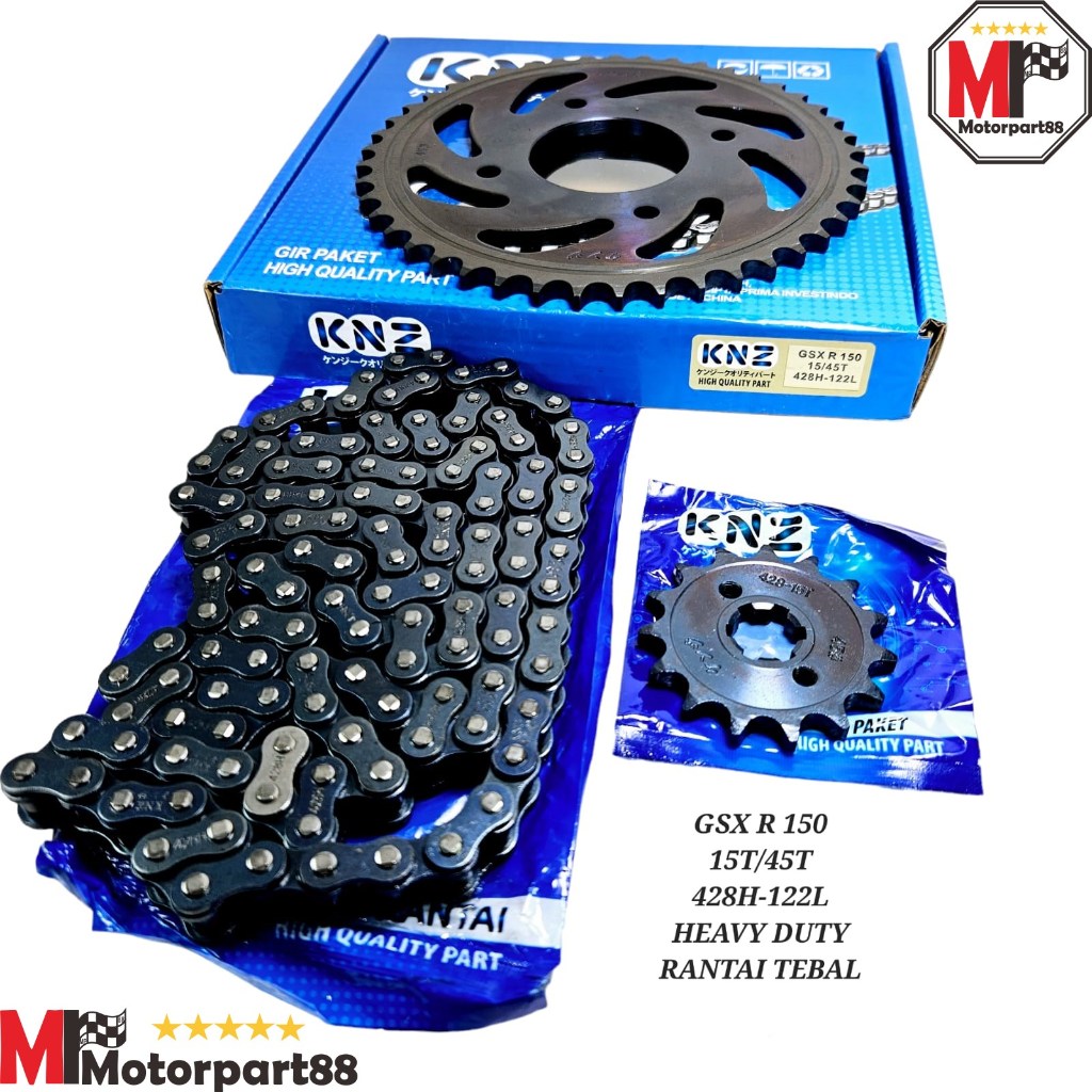 Jual Gear Paket Rantai Knz Gir Set Suzuki Gsx R T H L