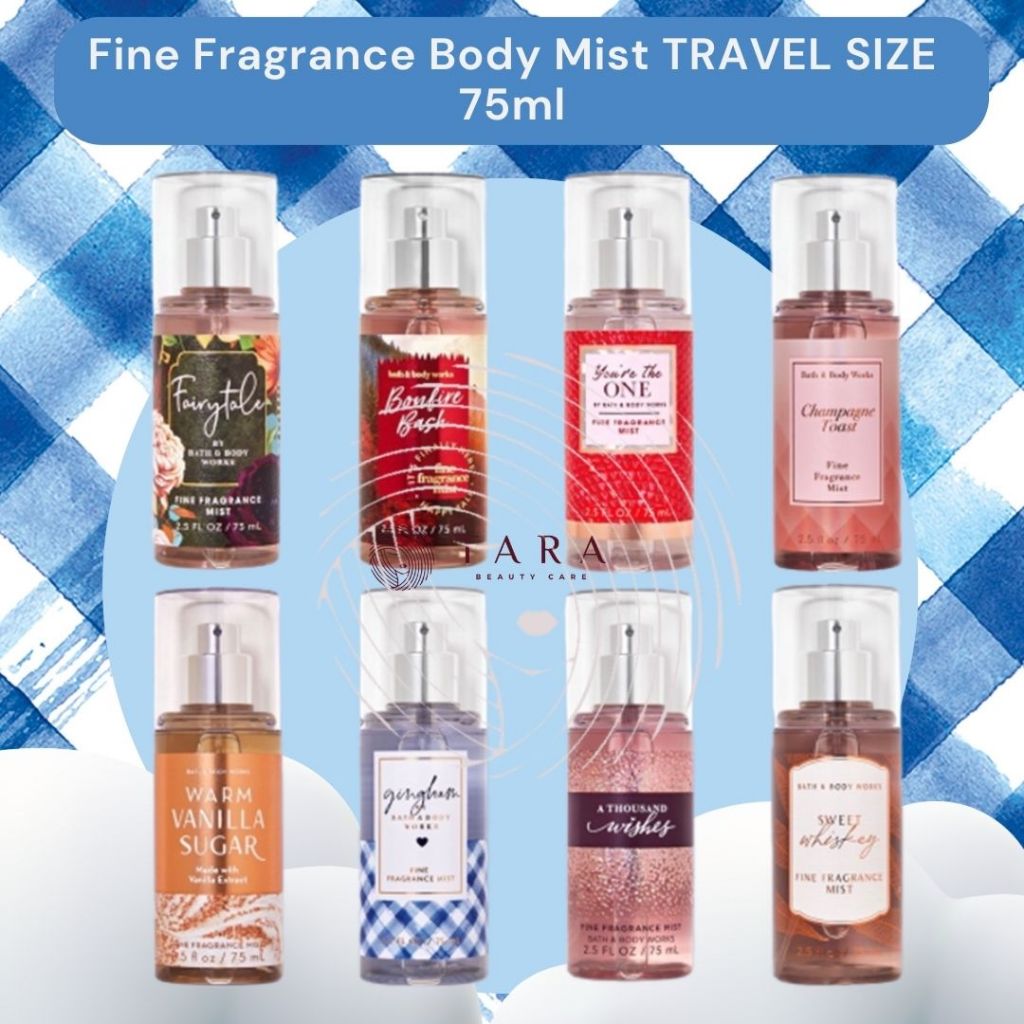 Jual BBW Bath And Body Works Fine Fragrance Body Mist TRAVEL SIZE 75ml