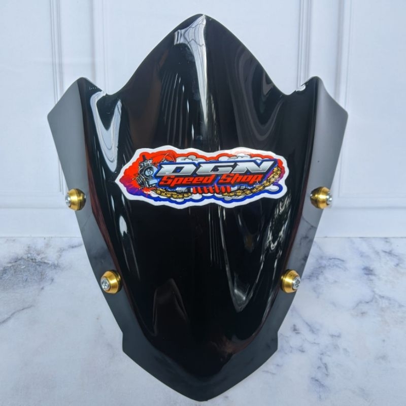 Jual VISOR SATRIA FU FACELIFT MODEL BLACK SERIES PLUS BAUT VARIASI