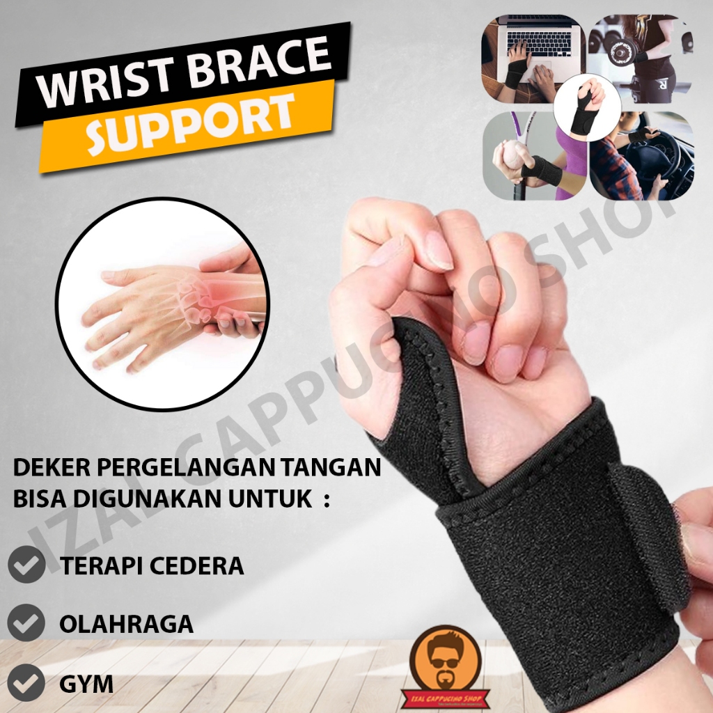 Jual Deker Pelindung Pergelangan Tangan Wrist Brace Support Deker