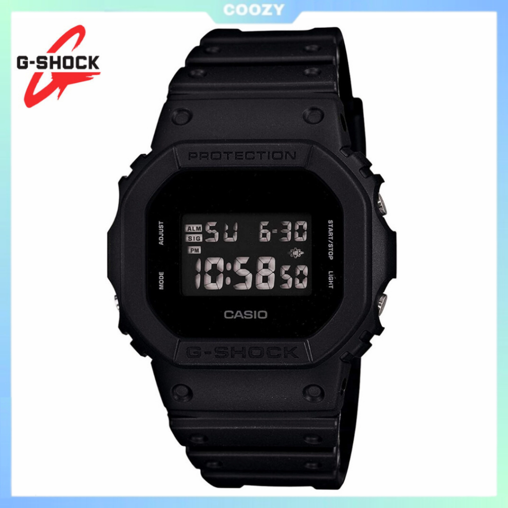 Jual Jam Tangan Pria G Shock Casio Dw Digital Rubber Full Black