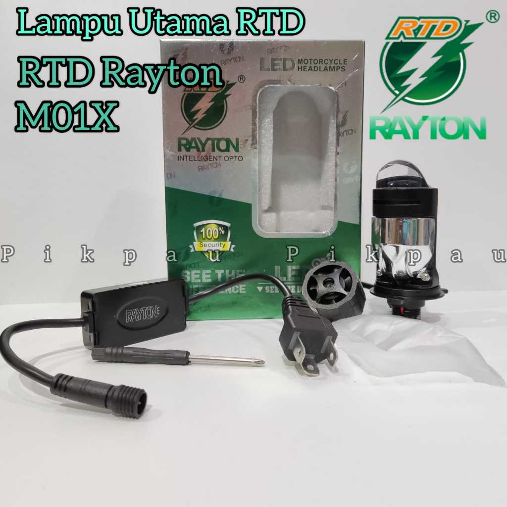 Jual Lampu Utama LED Original RTD Rayton M01X Grade A Kipas H4