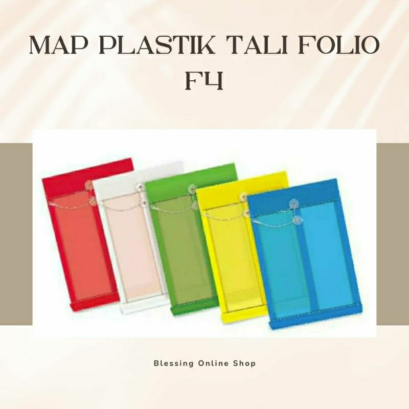 Jual Map Plastik Tali Folio F4 Shopee Indonesia