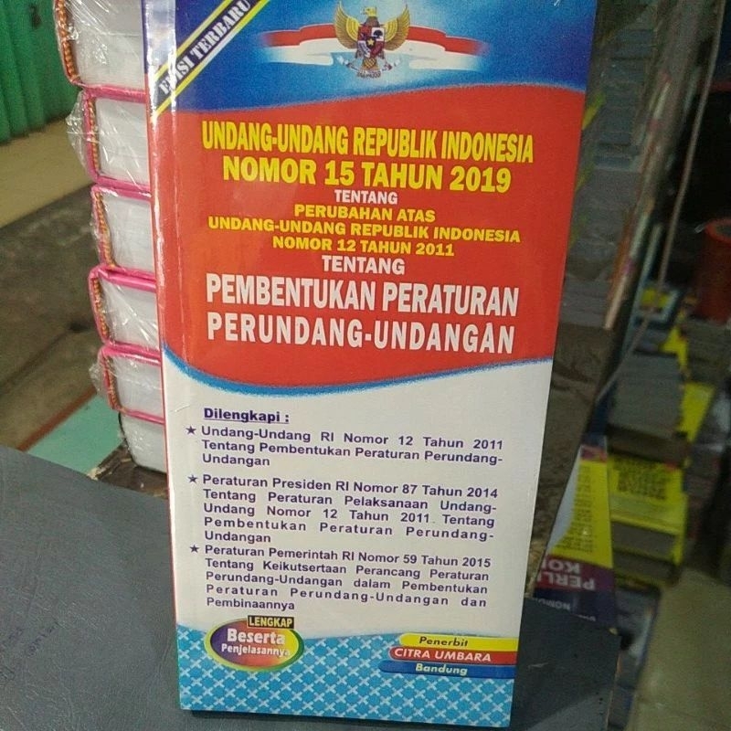 Jual Undang Undang Nomor Tahun Tentang Pembentukan Peraturan