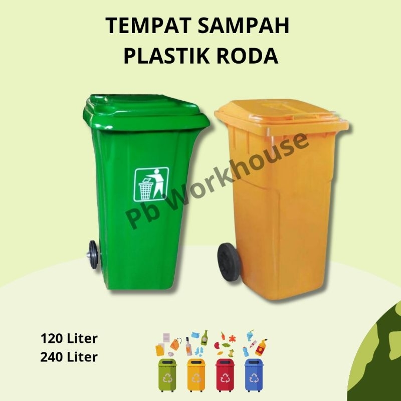 Jual Tong Sampah Fiberglass Sulo Tempat Sampah Roda 240 Liter