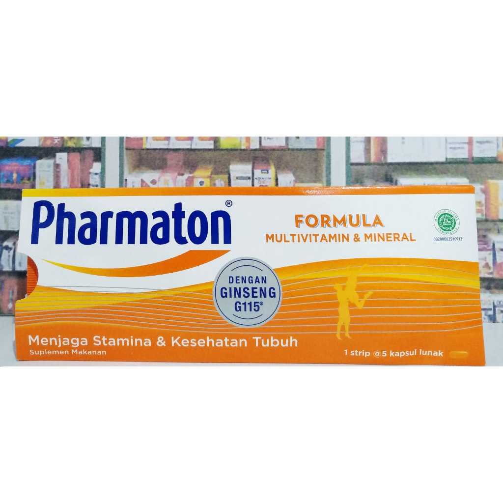 Jual Pharmaton Formula 1 Strip Isi 5 Kapsul Multivitamin Untuk