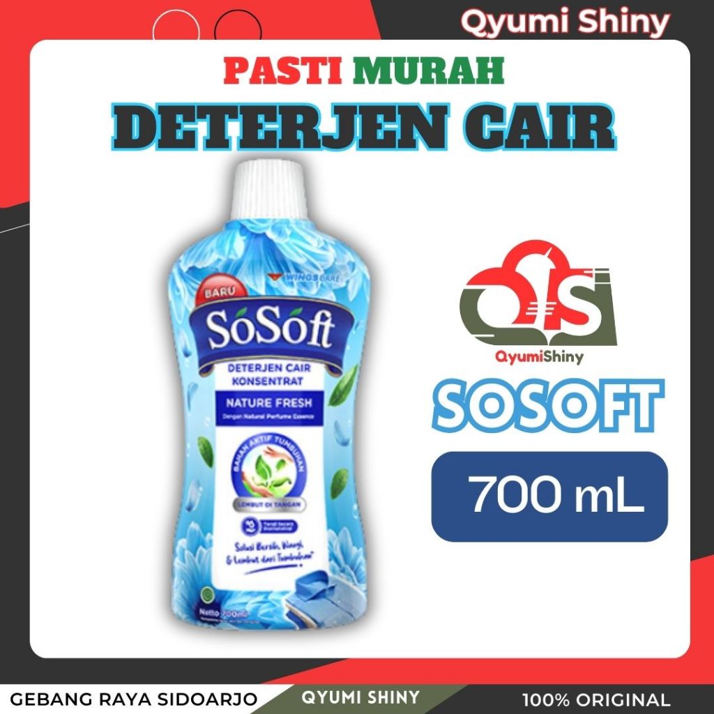 Jual Sosoft Deterjen Cair Konsentrat Botol Ml Detergen Tumbuhan