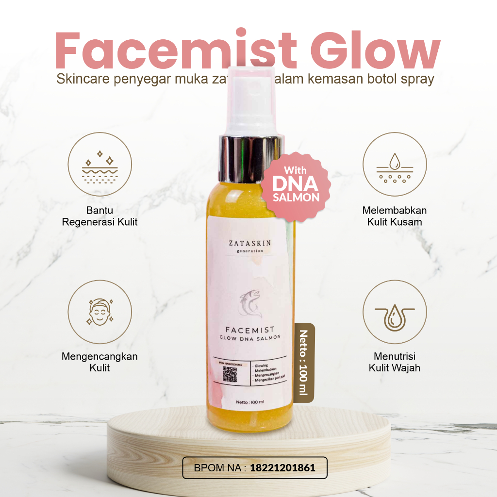 Jual FACEMIST GLOW With DNA SALMON Facemist Glow Dna Salmon 100ml