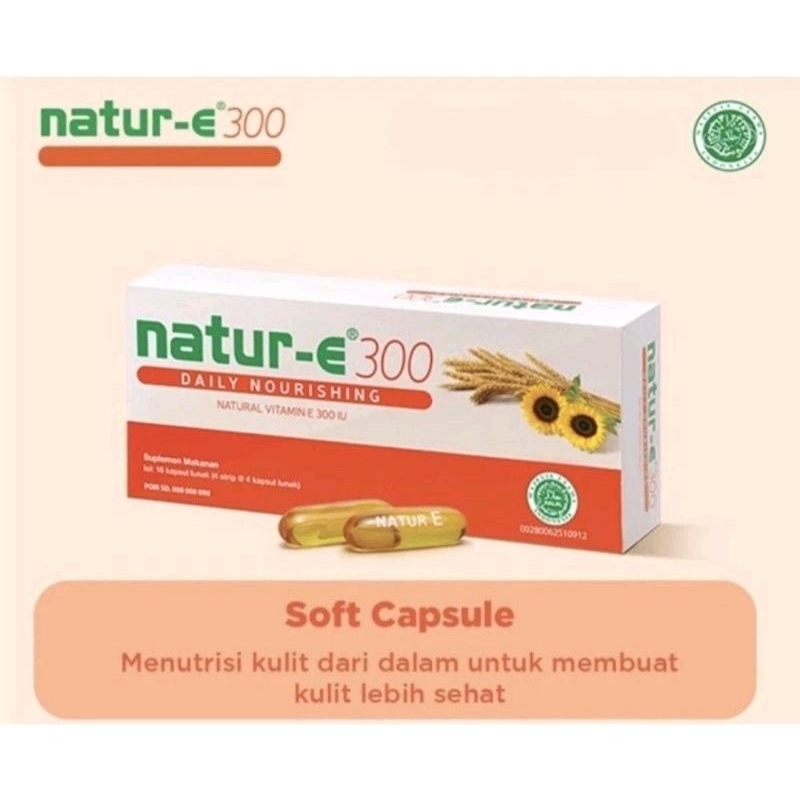 Jual Natur E Kapsul 100IU 300IU Advance White Nature Isi 16 32