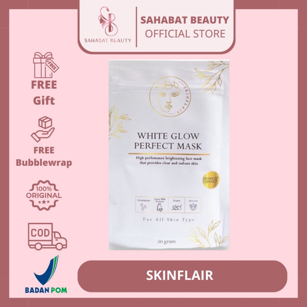 Jual Free Spatula Skinflair White Glow Perfect Mask Shopee Indonesia