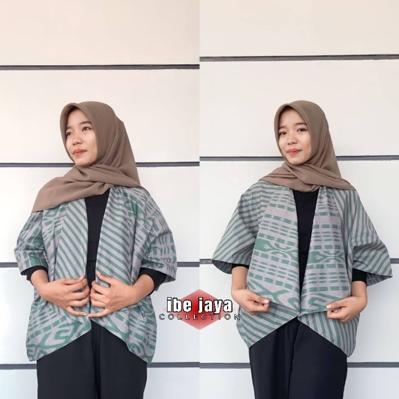 Jual TORA OUTER VEST BOLAK BALIK ROMPI BATIK SEMI BLAZER OUTER