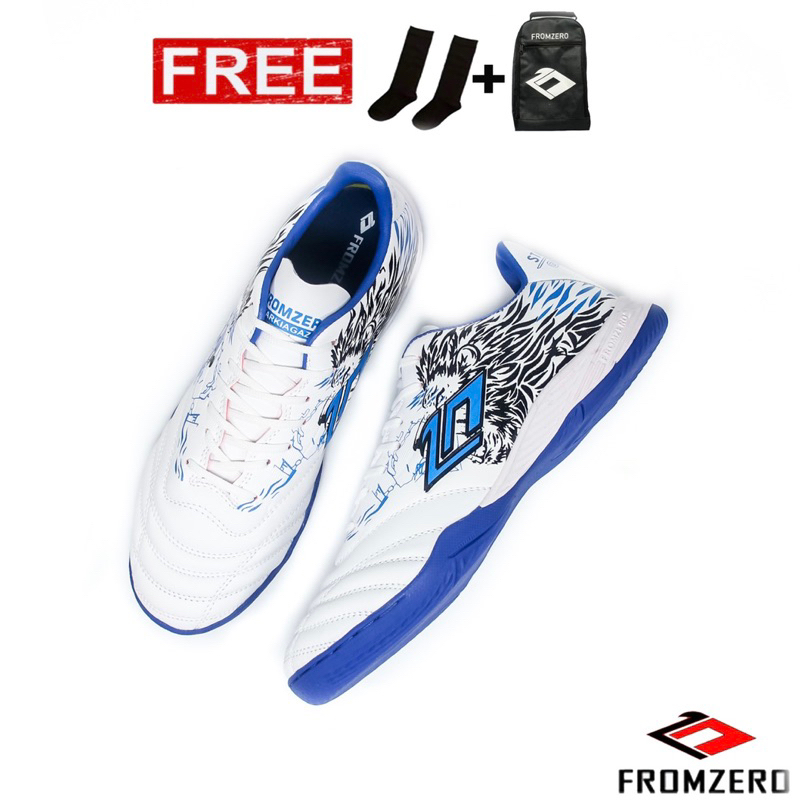 Jual Fromzero Sepatu Futsal Fromzero Starkia Gazer White Blue In