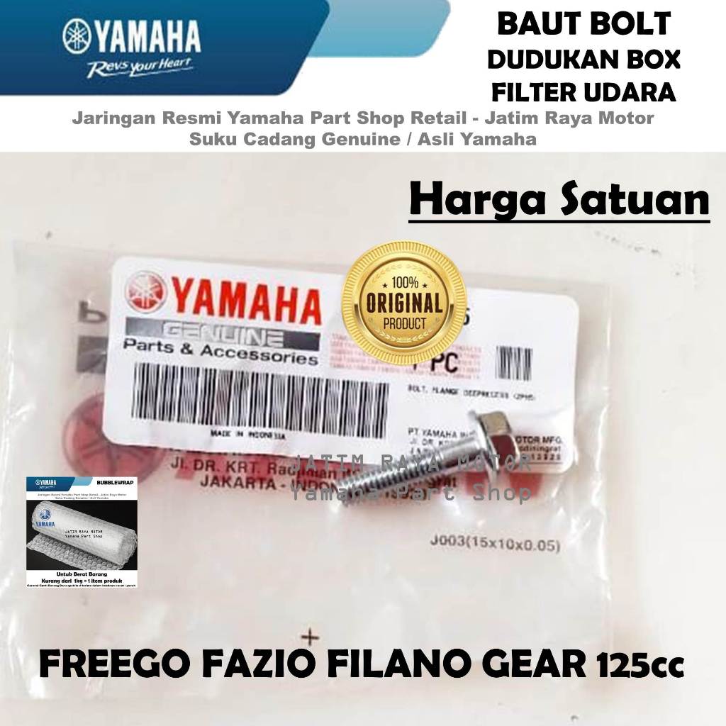 Jual Baut Bolt Dudukan Box Filter Udara Fazio FreeGo Filano Gear Asli