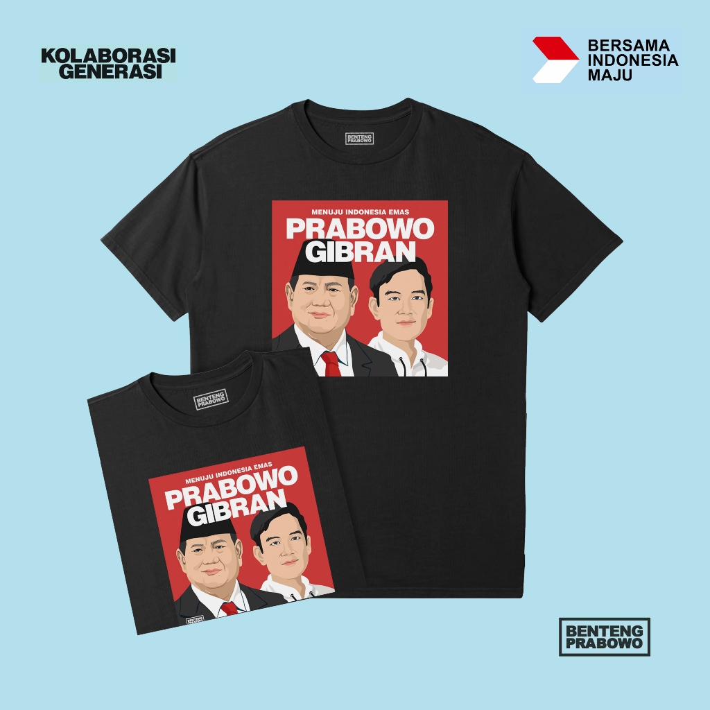 Jual Kaos Prabowo Gibran Vector Shopee Indonesia