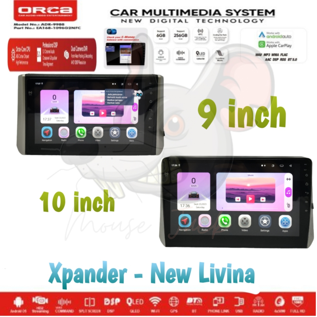 Jual Head Unit Android Orca Pro Gen Xpander New Livina Inch