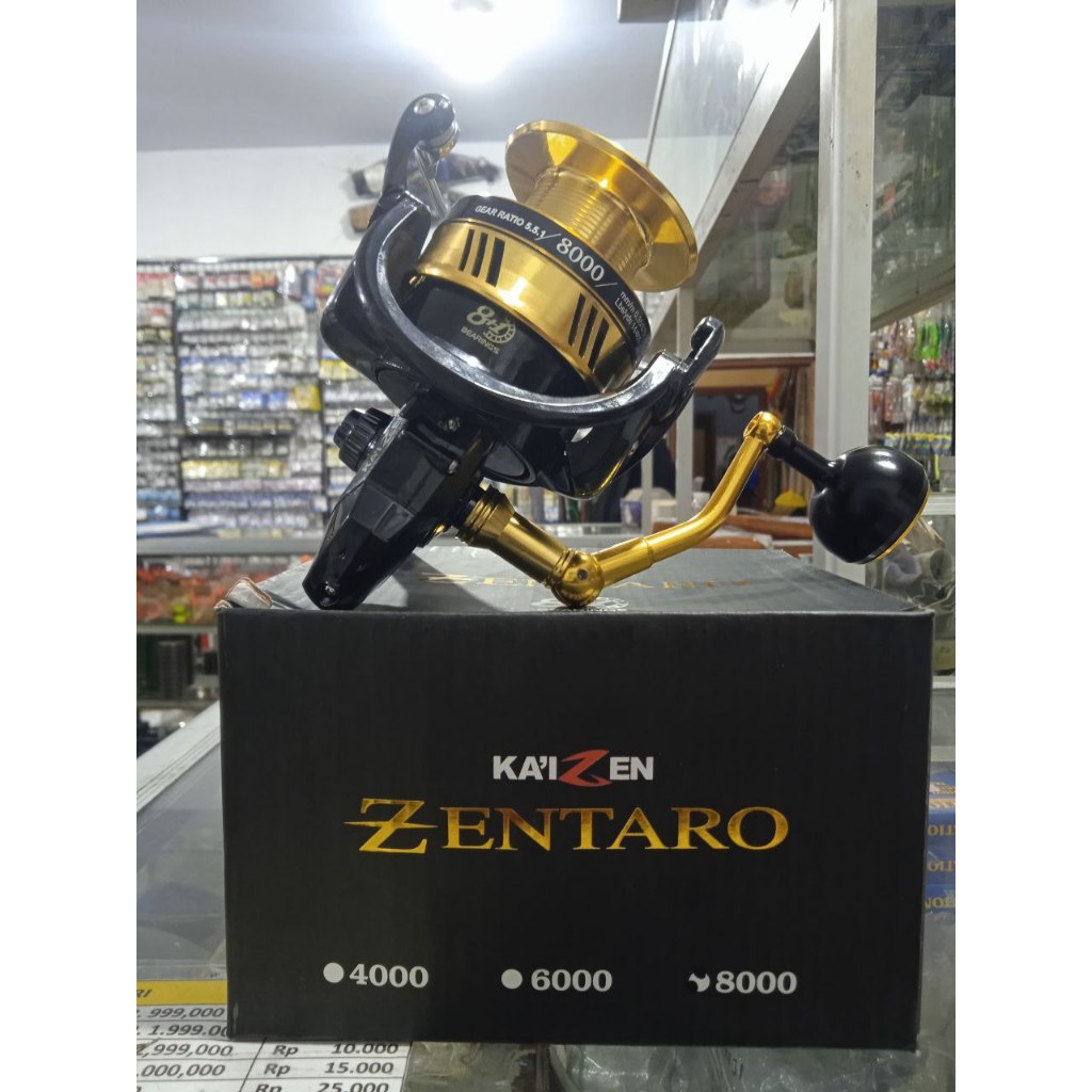 Jual REEL SPINNING KAIZEN ZENTARO POWER HANDLE SIZE 1000 2000 3000 4000