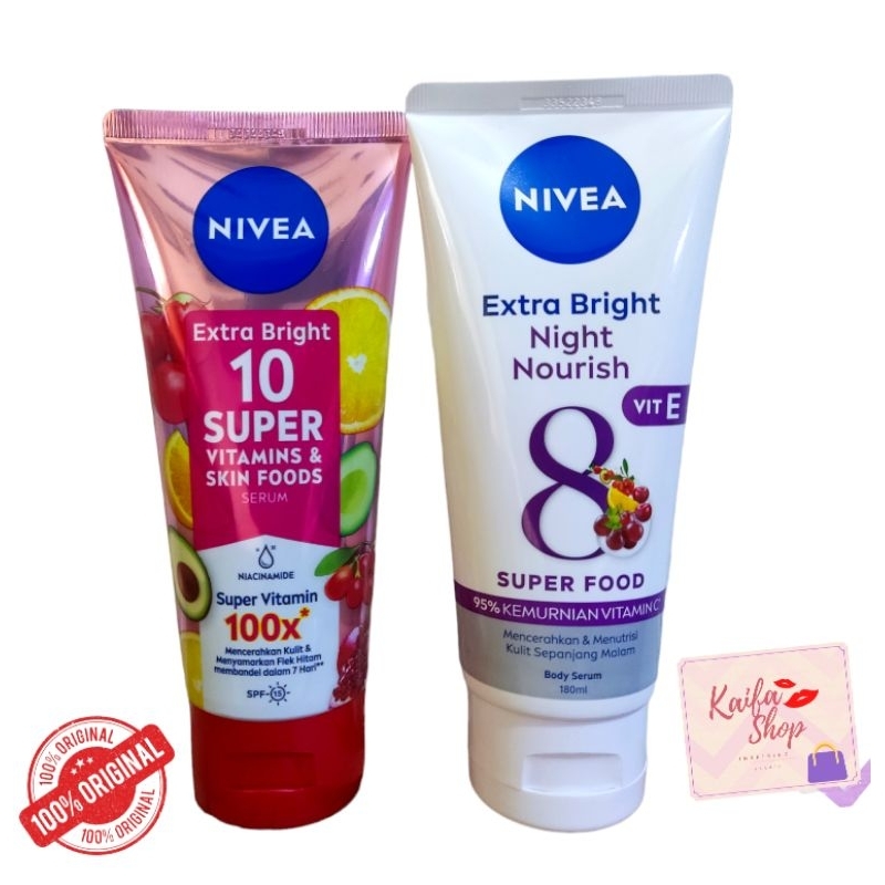 Jual Paket Pagi Dan Malam Nivea Bodyserum Super Vit Dan Nivea