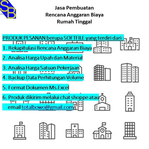 Jual Jasa Pembuatan Rab Rencana Anggaran Biaya Rumah Shopee Indonesia