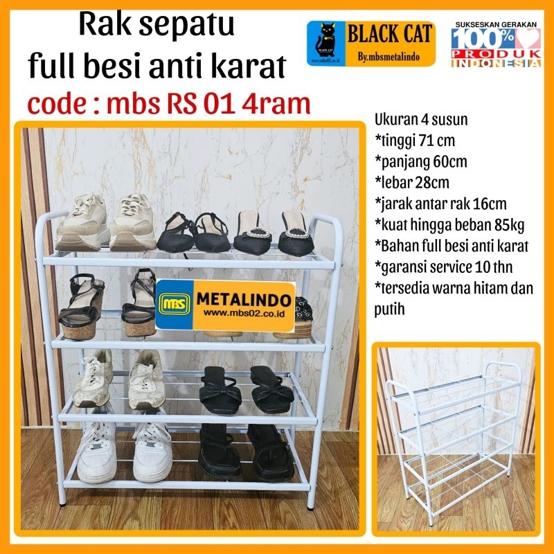 Jual Rak Sepatu Besi Anti Karat Rak Buku Rak Pajangan Rak Dapur Rak