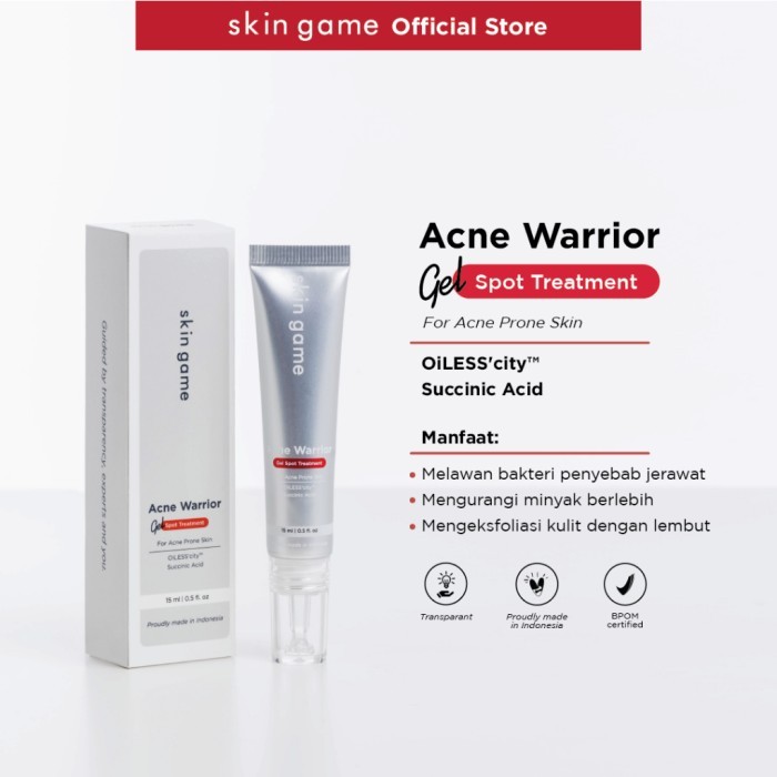 Jual Skin Game Acne Warrior Gel Paste Spot Treatment Obat Totol