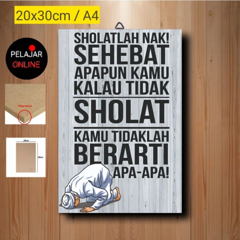 Jual Hiasan Dinding Motivasi Wall Decor Poster Kayu Dekorasi Kantor