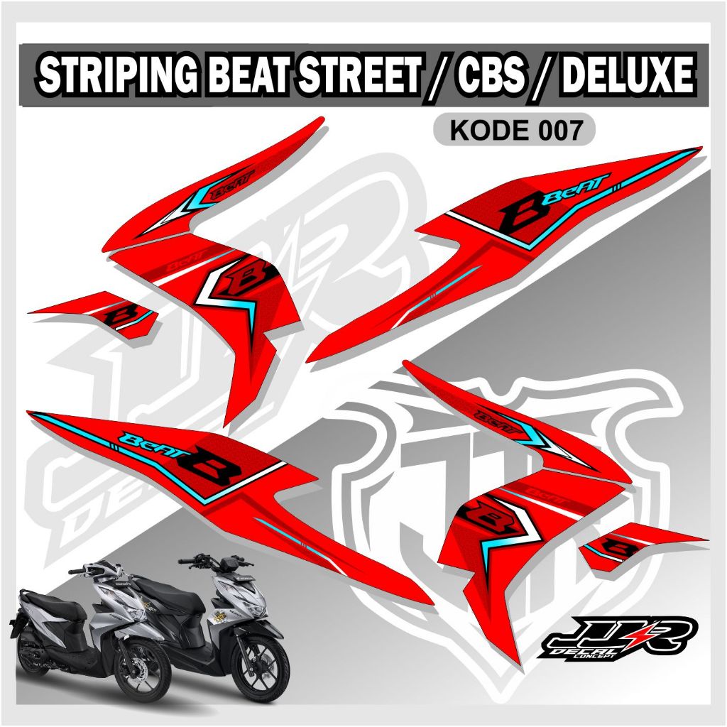 Jual Striping Beat Street New Beat Deluxe Stiker 2020 2023 Variasi