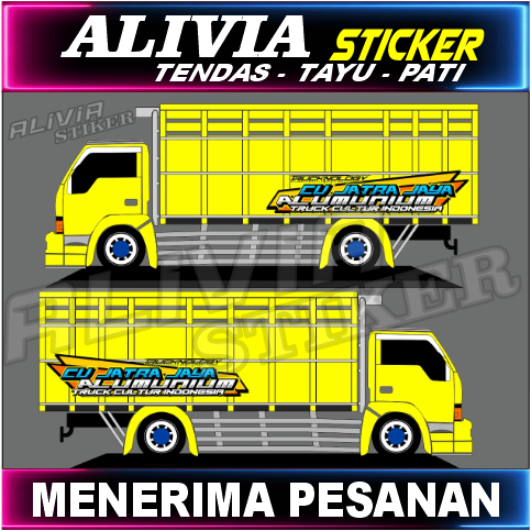 Jual Stiker Decal Bak Samping Truck Ukuran X Cm Bisa Custom