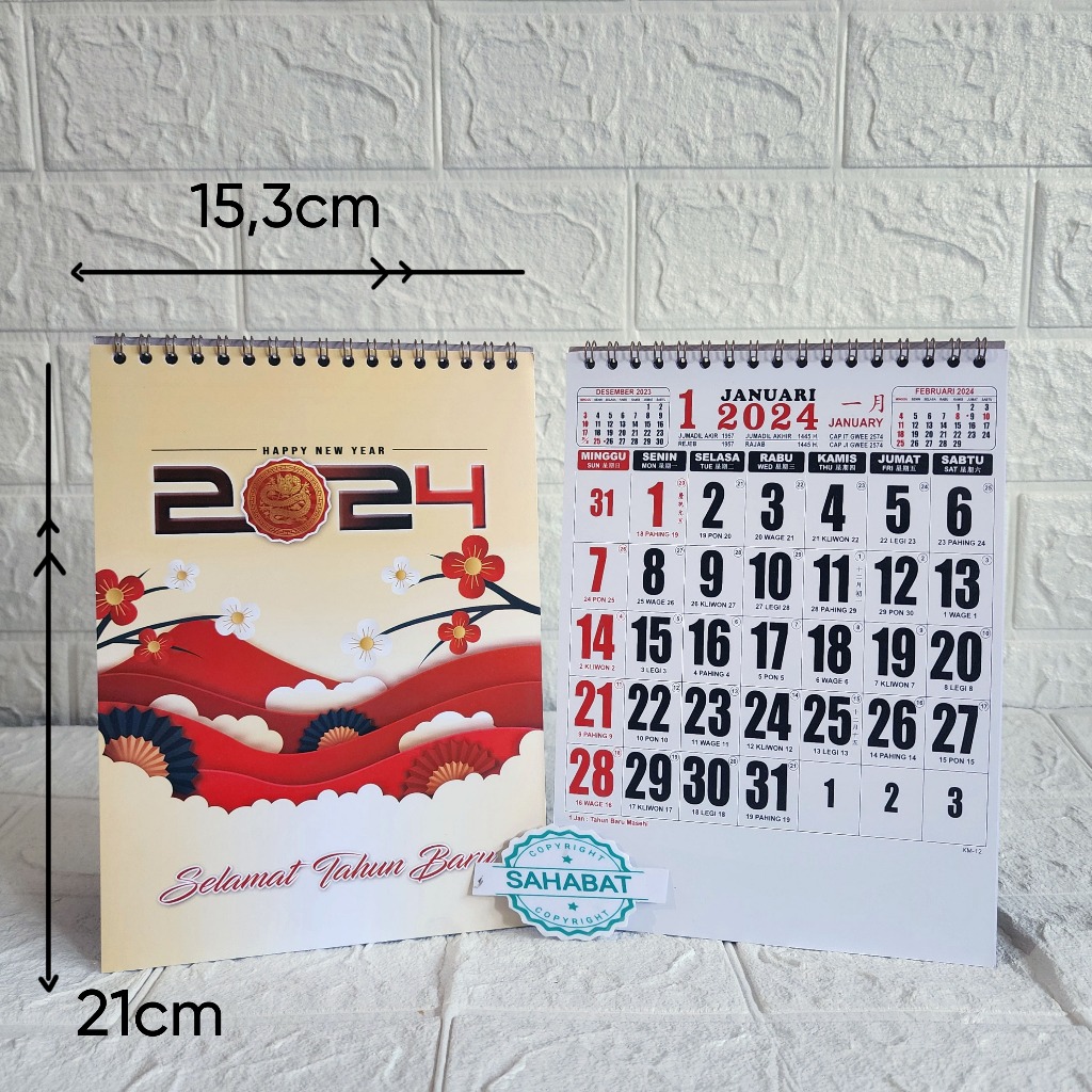 Jual Kalender Meja Kerja Mini X Cm Kalender Kerja Mini Tahun