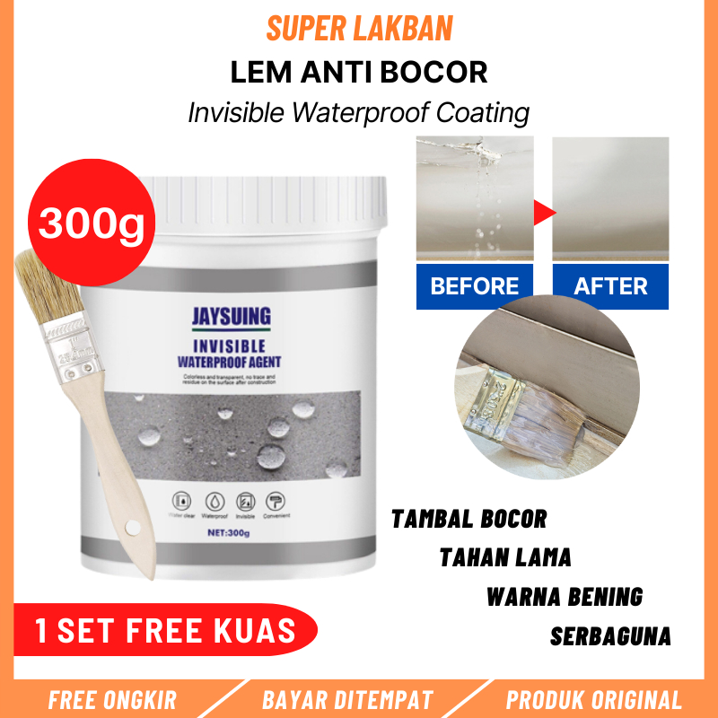 Jual Lem Bening Viral Anti Bocor Air Transparan 300gr Jaysuing