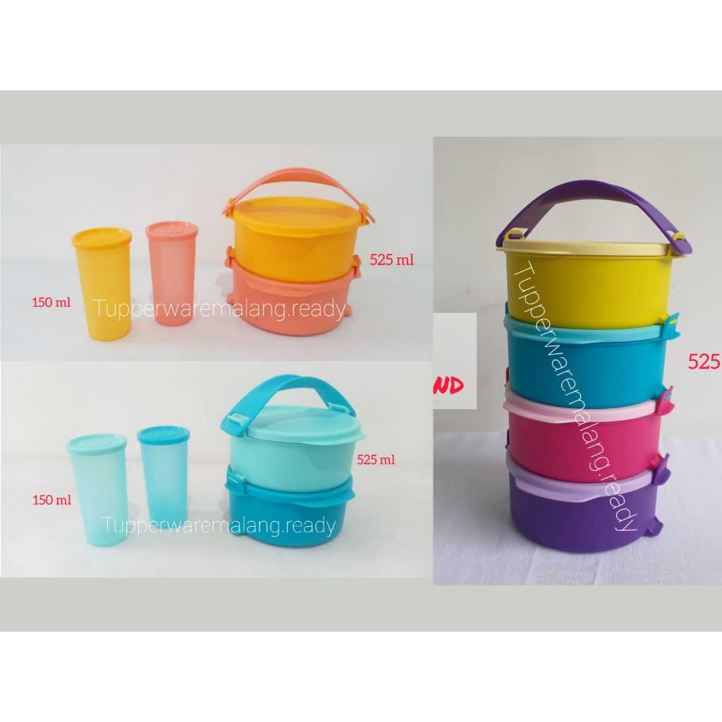 Jual Sale Rantang Makanan Tupperware Small Fun Click To Go Round