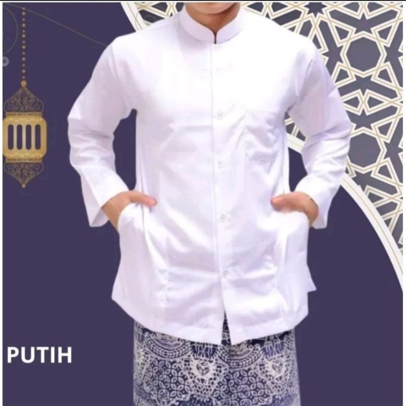 Jual KOKO POLOS KOKO HAIBAH SAKU SAMPING KOKO MODEL AMMU BAJU TAQWA