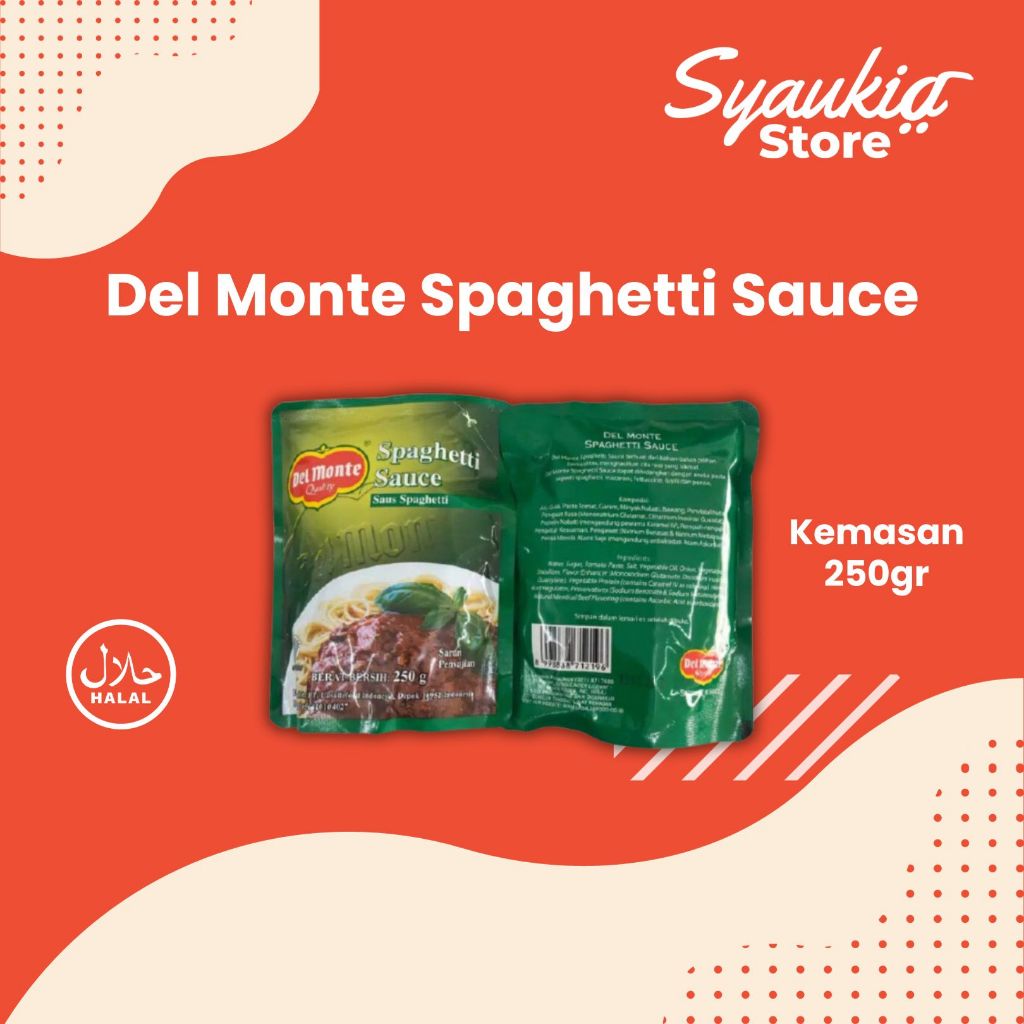 Jual Del Monte Spaghetti Sauce 250g Delmonte Saos Saus Spaghetti 250g