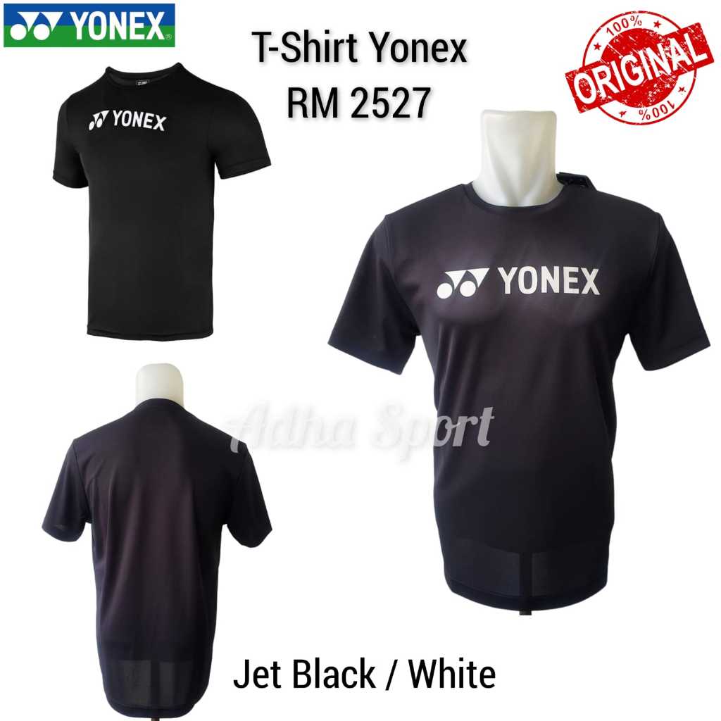 Jual Yonex T Shirt Badminton RM 2527 Easy Tee Tru Breeze Jet Black