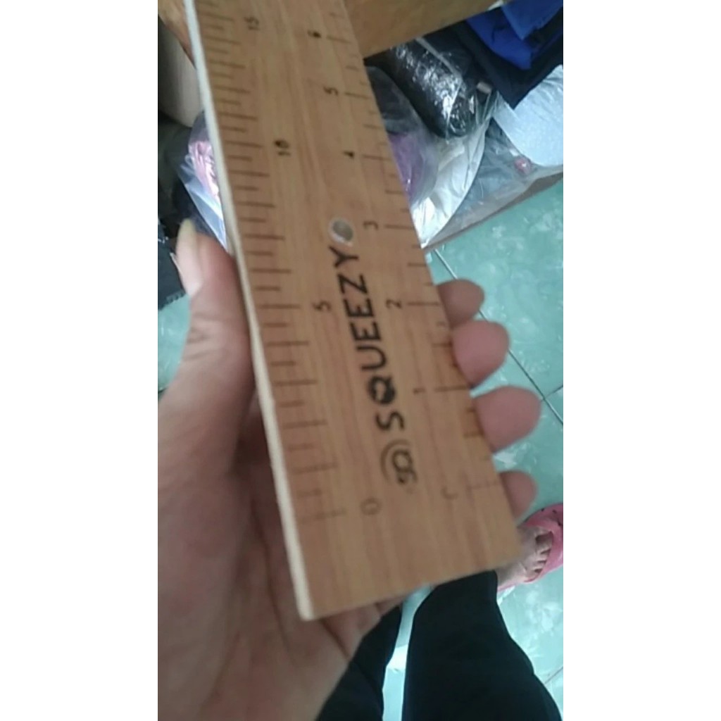 Jual Penggaris Kayu Panjang M Ruler Partikel Kayu Mdf Garisan Tebal