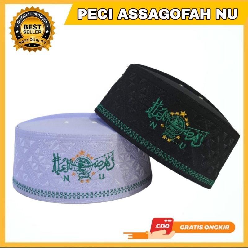 Jual Peci Songkok Kopiah Assagofah Nu Putih Shopee Indonesia