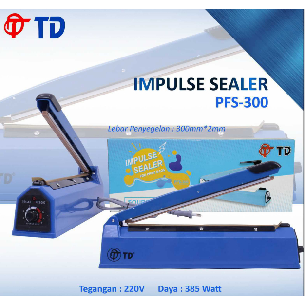 Jual Impulse Sealer Alat Press Perekat Las Plastik 30 CM PFS 300