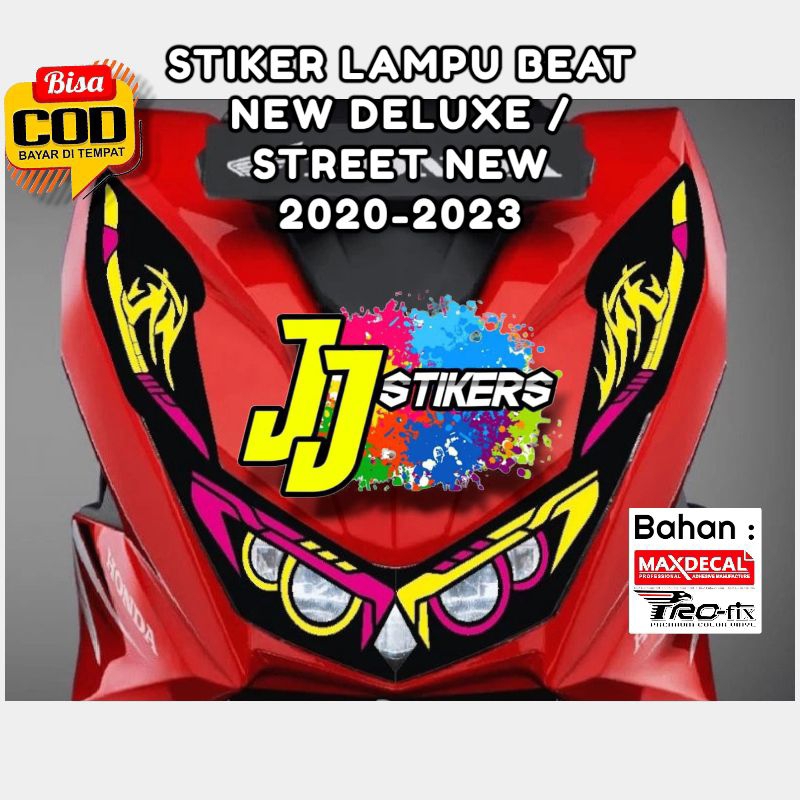 Jual Sticker Stiker Lampu Beat Street Deluxe Sampai