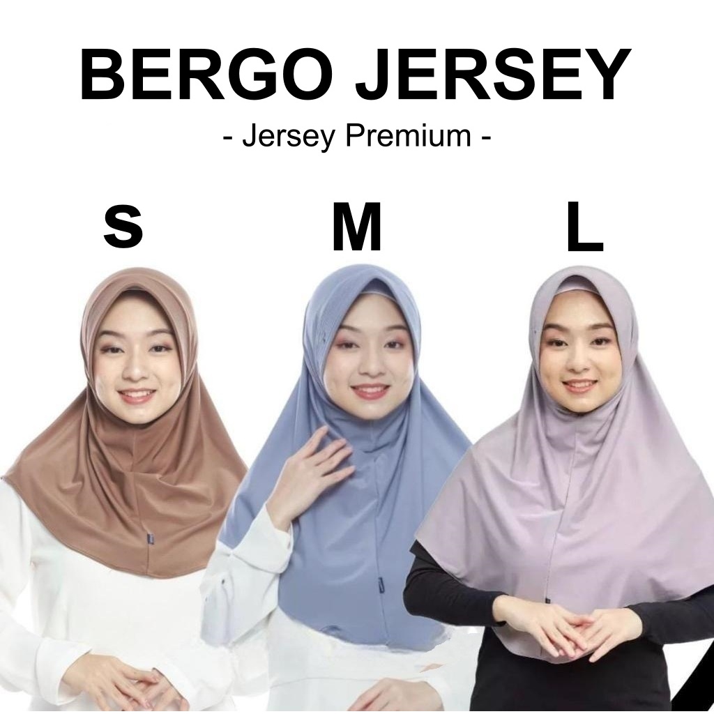 Jual Alimama Bergo Jersey Ukuran S M L Jilbab Hamidah Sport Sporty