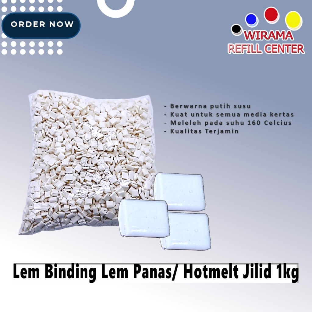 Jual Lem Binding Lem Panas Hotmelt Jilid 1kg Shopee Indonesia