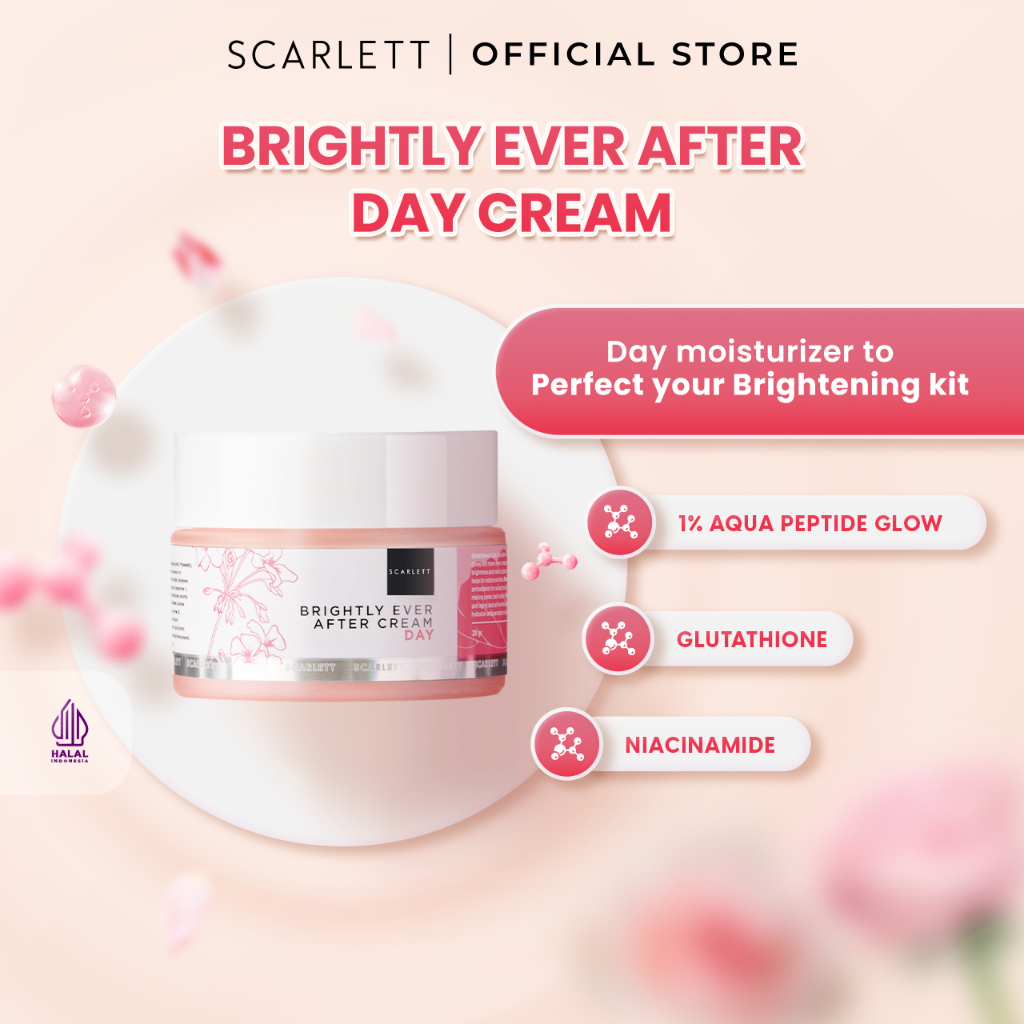 Jual Scarlett Whitening Brightly Ever After Day Cream Moisturizer